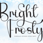 Bright Frosty Font - Featured Image