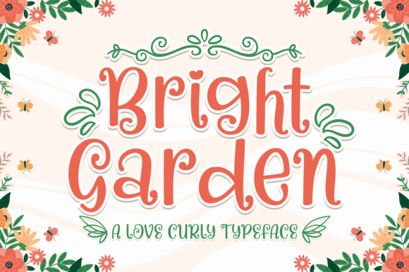 Bright Garden Font - Featured Image