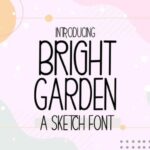 Bright Garden Font - Featured Image
