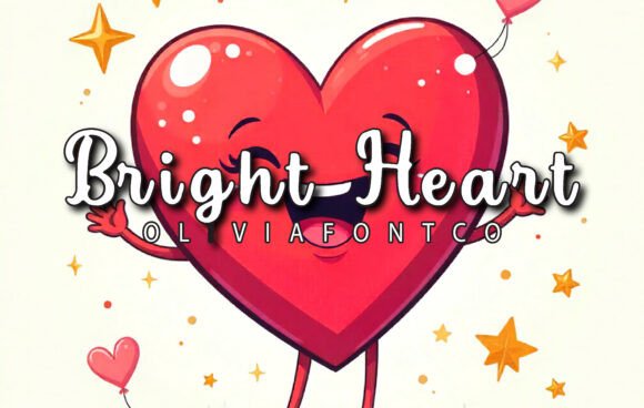 Bright Heart Font - Featured Image