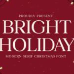 Bright Holiday Font - Featured Image