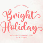 Bright Holiday Font - Featured Image