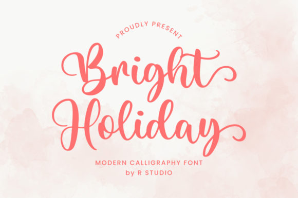 Bright Holiday Font - Featured Image