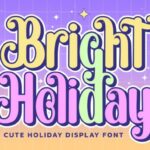 Bright Holiday Font - Featured Image