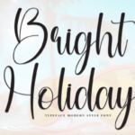 Bright Holiday Font - Featured Image