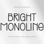 Bright Monoline Font - Featured Image