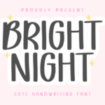 Bright Night Font - Featured Image