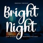 Bright Night Font - Featured Image