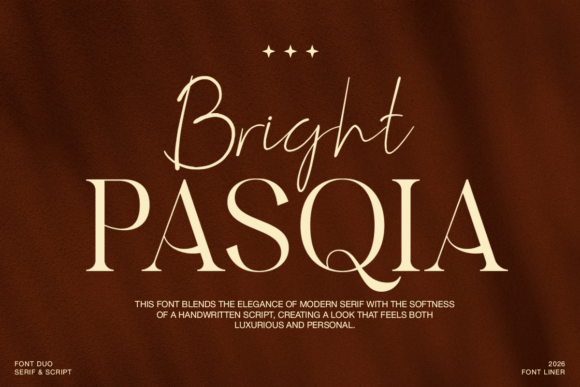 Bright Pasqia Font - Featured Image