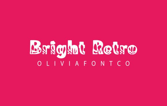 Bright Retro Font - Featured Image