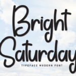 Bright Saturday Font - Featured Image