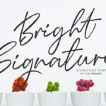 Bright Signature Font - Featured Image