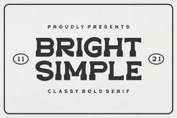 Bright Simple Font - Featured Image