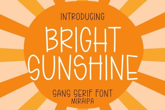 Bright Sunshine Font - Featured Image