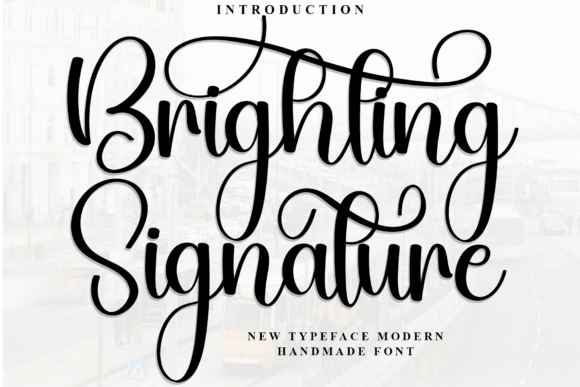 Brighting Signature Font - Featured Image