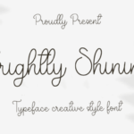 Brightly Shining Font - Featured Image