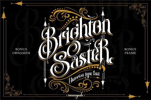 Brighton Saster Font - Featured Image