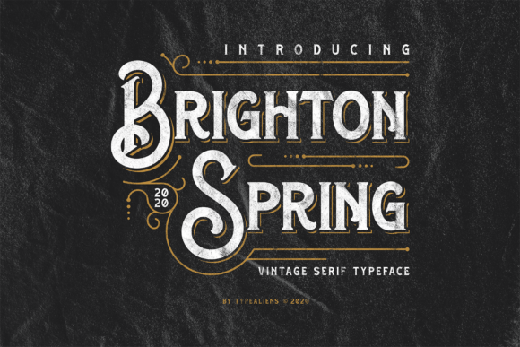 Brighton Spring Font - Featured Image
