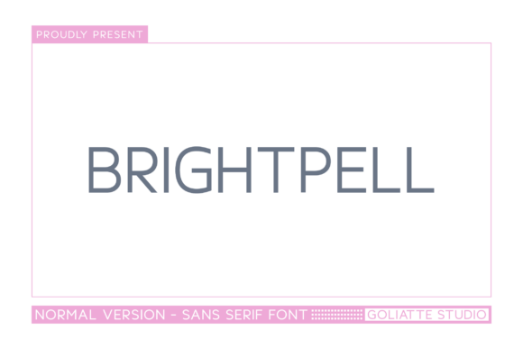 Brightpell Font - Featured Image