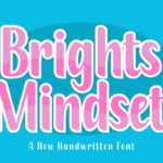 Brights Mindset Font - Featured Image