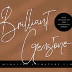 Brilliant Gemstone Font - Featured Image