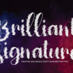 Brilliant Signature Font - Featured Image