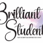 Brilliant Student Font - Featured Image