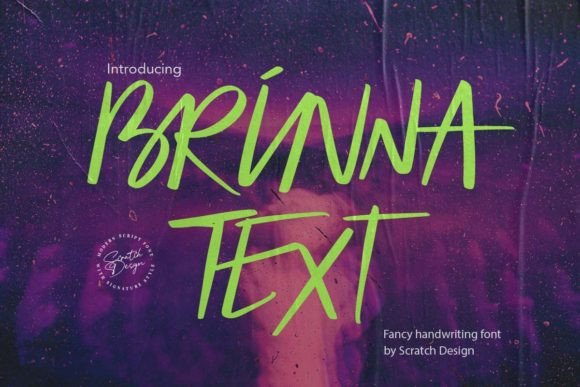 Brinna Text Font - Featured Image