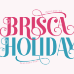 Brisca Holiday Font - Featured Image