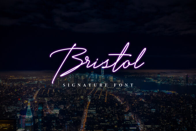 Bristol Signature Font - Featured Image