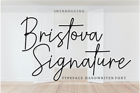 Bristova Signature Font - Featured Image