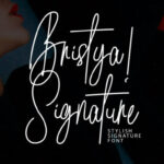 Bristya Signature Font - Featured Image
