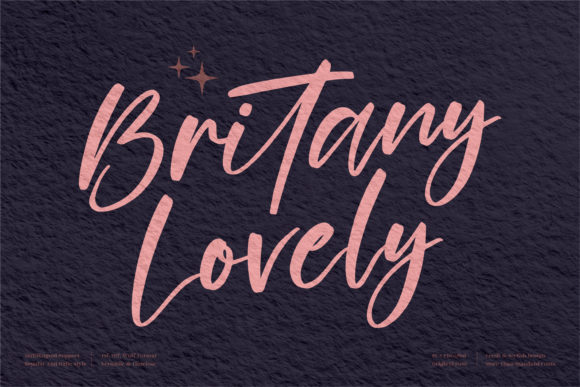 Britany Lovely Font - Featured Image