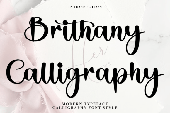Brithany Calligraphy Font - Featured Image