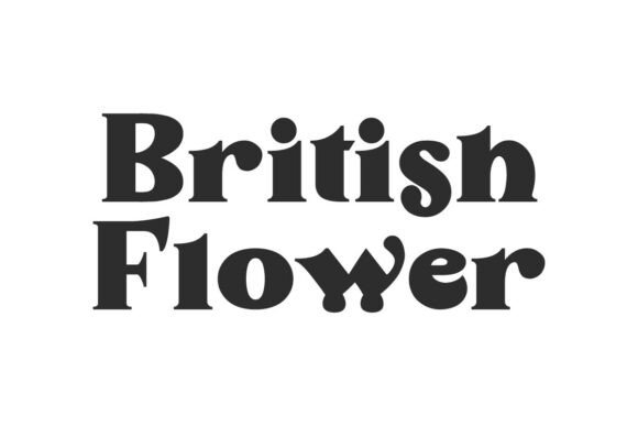 British Flower Font - Featured Image