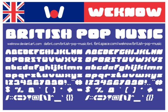 British Pop Music Font - Featured Image