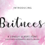 Britnees Script Font - Featured Image