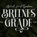 Britnes Grade Font - Featured Image