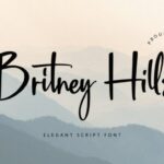 Britney Hills Font - Featured Image