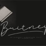 Britney Signature Font - Featured Image