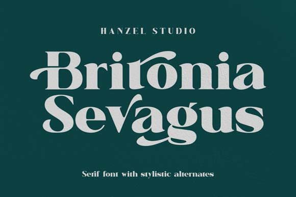 Britonia Sevagus Font - Featured Image