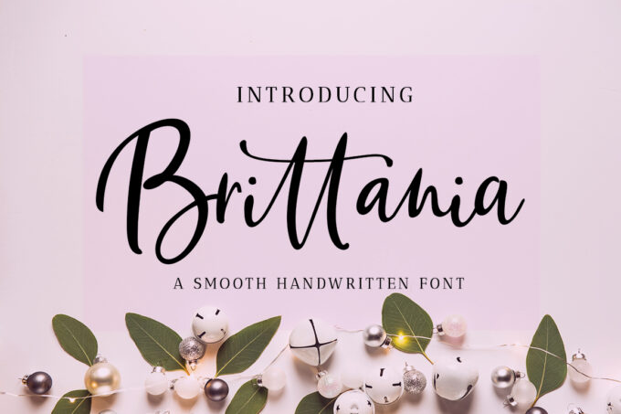Brittania Script Font - Featured Image