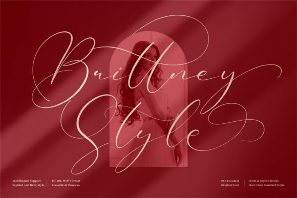 Brittney Style Font - Featured Image