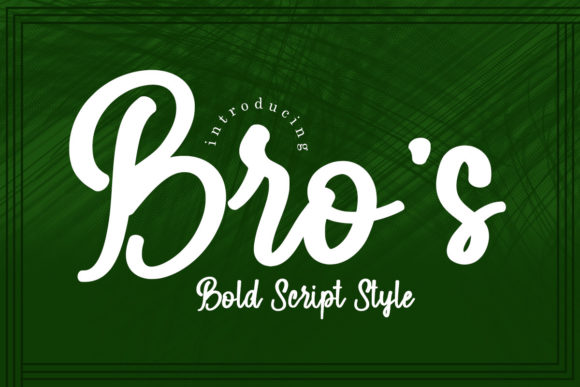 Bro's Font - Featured Image