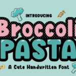 Broccoli Pasta Font - Featured Image