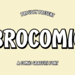 Brocomic Font - Featured Image