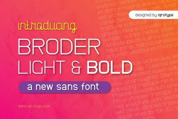 Broder Font - Featured Image