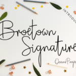 Broetown Signature Font - Featured Image