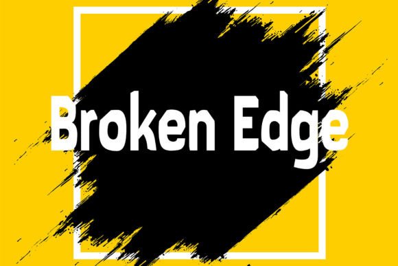 Broken Edge Font - Featured Image