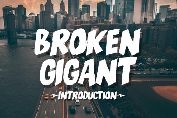 Broken Gigant Font - Featured Image